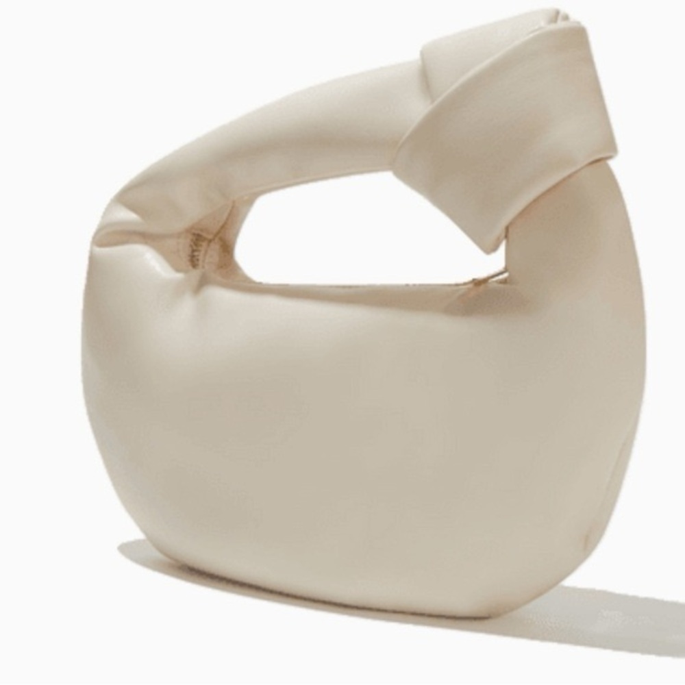 Melie Bianco NWOT Alexandra Top Handle Bag in Cream Vegan Leather